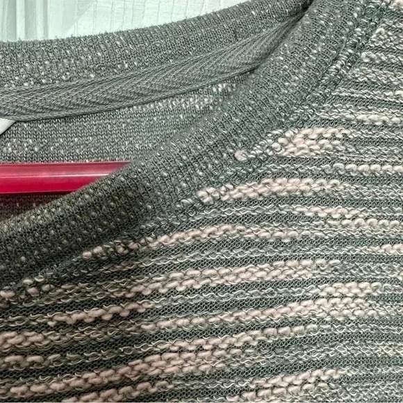 H&M Marled Sweatshirt Pullover Grey & Pink Size Medium - Picture 5 of 16